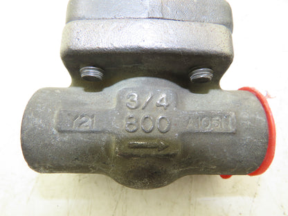 Ilshin 8A05-5 Steel Gate Valve 3/4" Socket Weld 1975psi Class 800  Lot of 2
