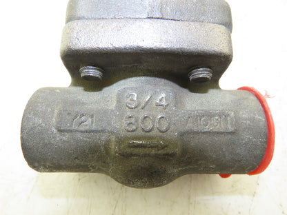 Ilshin 8A05-5 Steel Gate Valve 3/4" Socket Weld 1975psi Class 800  Lot of 2