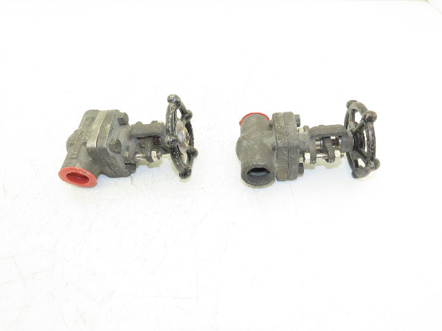 Ilshin 8A05-5 Steel Gate Valve 3/4" Socket Weld 1975psi Class 800  Lot of 2