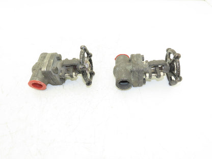 Ilshin 8A05-5 Steel Gate Valve 3/4" Socket Weld 1975psi Class 800  Lot of 2
