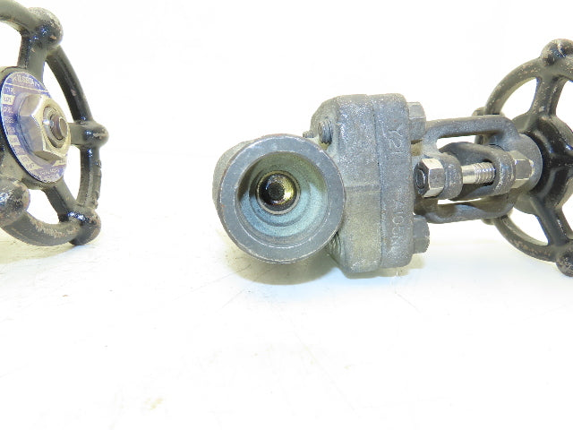 Ilshin 8A05-5 Steel Gate Valve 3/4" Socket Weld 1975psi Class 800  Lot of 2