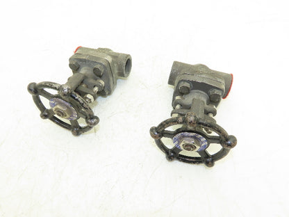 Ilshin 8A05-5 Steel Gate Valve 3/4" Socket Weld 1975psi Class 800  Lot of 2