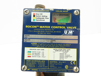 Rocon WCV-B-0-H-7-A3N5F1-A-N-E6C2 Water Control Valve 150PSI 120VAC 0110029-1-1