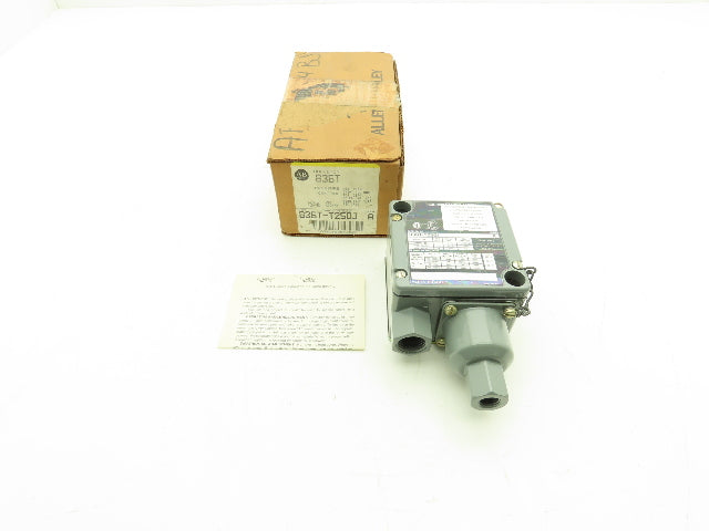 Allen Bradley 836T-T250J Pressure Control Switch 30" VAC Bulletin 836T Ser A