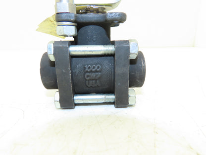 Apollo Conbraco 83R-143-01 Steel 3pc Ball Valve 1/2" FNPT Threaded 1000 CWP