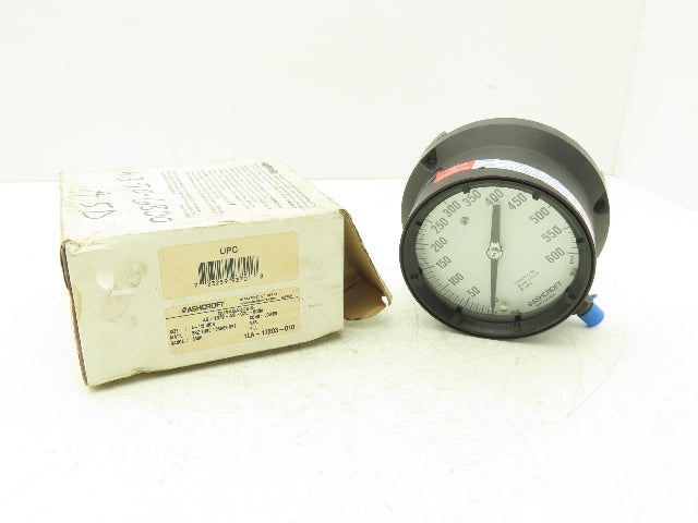 Ashcroft 45-1379-AS-02L-600# Duraguage Pressure Guage 0-600PSI 4.5" Case 1/4"NPT