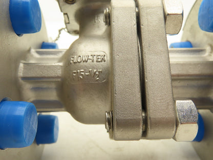 FlowTek F15 1/2" 150 Flanged 2pc Stainless Ball Valve 275psi 316SS/CF8M TFM-1600