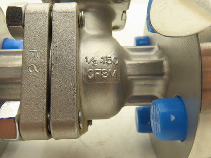 FlowTek F15 1/2" 150 Flanged 2pc Stainless Ball Valve 275psi 316SS/CF8M TFM-1600