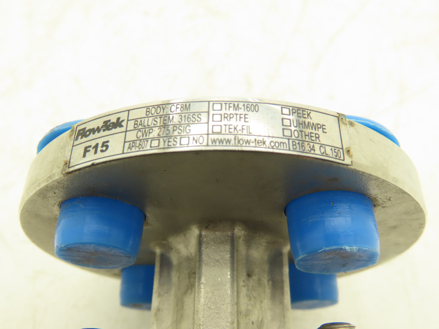 FlowTek F15 1/2" 150 Flanged 2pc Stainless Ball Valve 275psi 316SS/CF8M