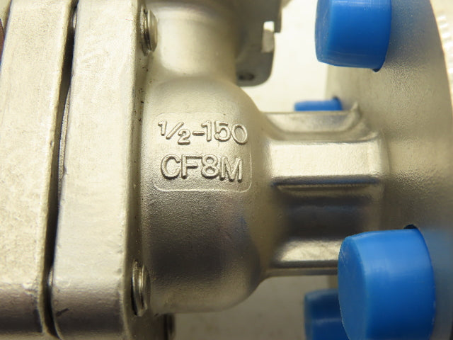 FlowTek F15 1/2" 150 Flanged 2pc Stainless Ball Valve 275psi 316SS/CF8M