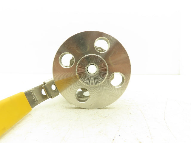 FlowTek F15 1/2" 150 Flanged 2pc Stainless Ball Valve 275psi 316SS/CF8M