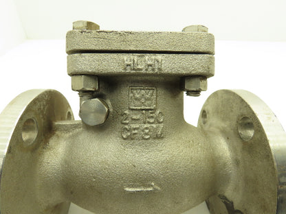 William E. Williams Valve S151F6316 Swing Check Valve 2" ANSI Flange Class 150