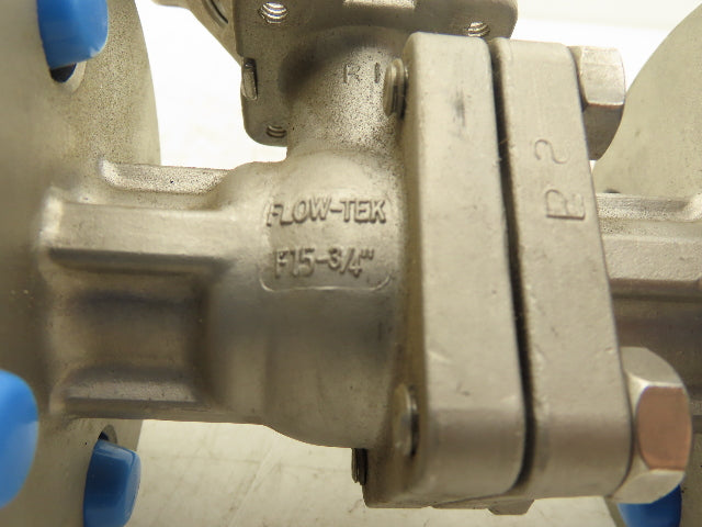 FlowTek F15 3/4" 150 Flanged 2pc Stainless Ball Valve 275psi 316SS/CF8M TFM-1600