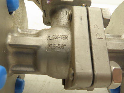 FlowTek F15 3/4" 150 Flanged 2pc Stainless Ball Valve 275psi 316SS/CF8M TFM-1600