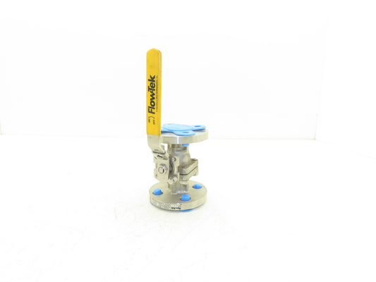 FlowTek F15 3/4" 150 Flanged 2pc Stainless Ball Valve 275psi 316SS/CF8M TFM-1600