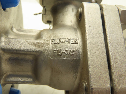 FlowTek F15 3/4" 150 Flanged 2pc Stainless Ball Valve 275psi TFM-1600 API-607