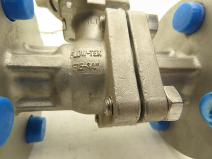 FlowTek F15 3/4" 150 Flanged 2pc Stainless Ball Valve 275psi 316SS/CF8M