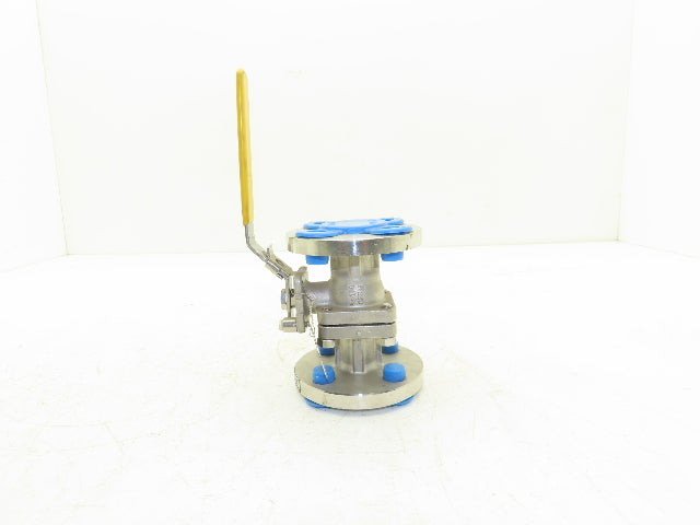 FlowTek F15 3/4" 150 Flanged 2pc Stainless Ball Valve 275psi 316SS/CF8M