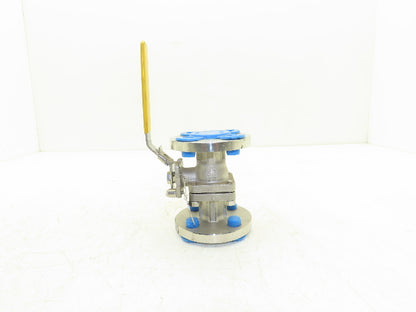 FlowTek F15 3/4" 150 Flanged 2pc Stainless Ball Valve 275psi 316SS/CF8M