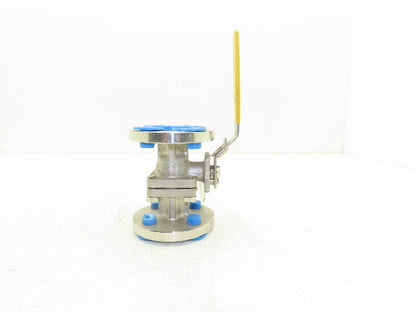 FlowTek F15 3/4" 150 Flanged 2pc Stainless Ball Valve 275psi 316SS/CF8M