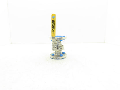 FlowTek F15 3/4" 150 Flanged 2pc Stainless Ball Valve 275psi 316SS/CF8M