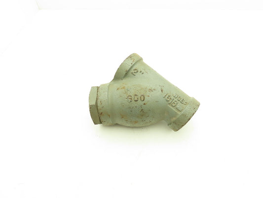 Mueller 600 Cast Iron Y Strainer Valve 2" Socket Weld