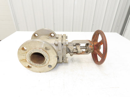 Ladish Gate Valve 2-1/2" ANSI Class 150 275PSI Stainless Steel Rising Stem