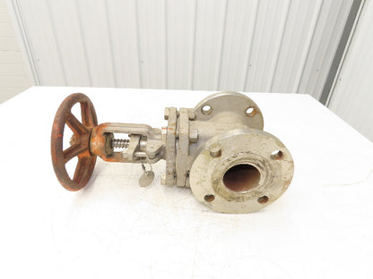 Ladish Gate Valve 2-1/2" ANSI Class 150 275PSI Stainless Steel Rising Stem