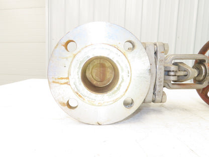 Ladish Gate Valve 2-1/2" ANSI Class 150 275PSI Stainless Steel Rising Stem