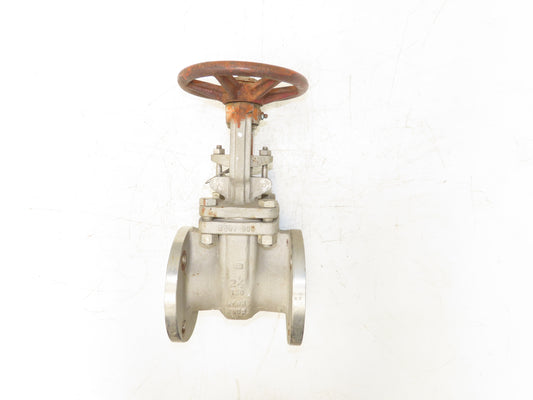 Ladish Gate Valve 2-1/2" ANSI Class 150 275PSI Stainless Steel Rising Stem