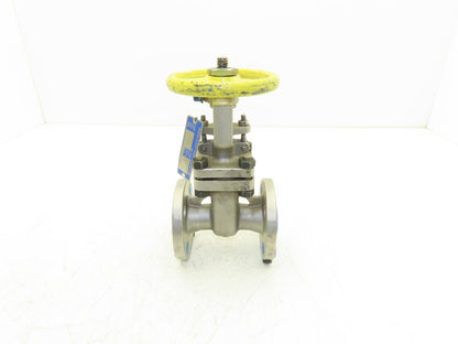 PK Valve 150RF10SL-TFE Stainless Gate Valve 1" Flanged 275psi Rising Stem