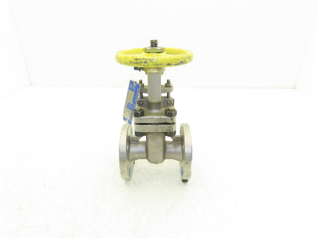 PK Valve 150RF10SL-TFE Stainless Gate Valve 1" Flanged 275psi Rising Stem