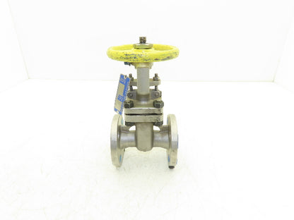 PK Valve 150RF10SL-TFE Stainless Gate Valve 1" Flanged 275psi Rising Stem