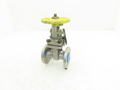 PK Valve 150RF10SL-TFE Stainless Gate Valve 1" Flanged 275psi Rising Stem