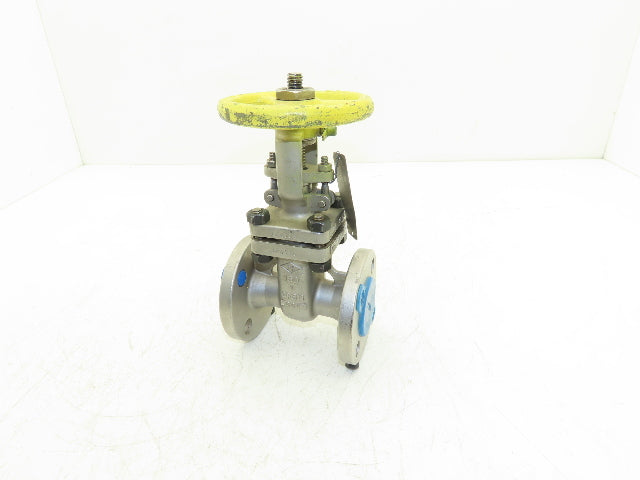 PK Valve 150RF10SL-TFE Stainless Gate Valve 1" Flanged 275psi Rising Stem