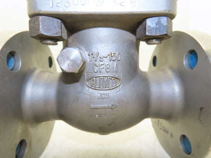 Aloyco 377 Swing Check Valve 1-1/2" 150 Flanged 275psi Stainless
