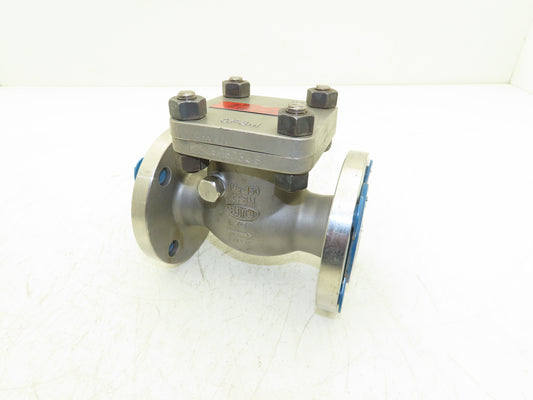 Aloyco 377 Swing Check Valve 1-1/2" 150 Flanged 275psi Stainless