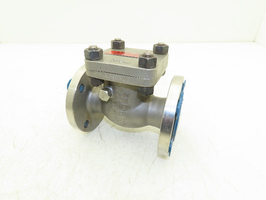 Aloyco 377 Swing Check Valve 1-1/2" 150 Flanged 275psi Stainless