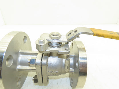 FlowTek F15/F30  1-1/2" 150 Flanged 2pc Stainless Ball Valve 275psi 316SS/CF8M