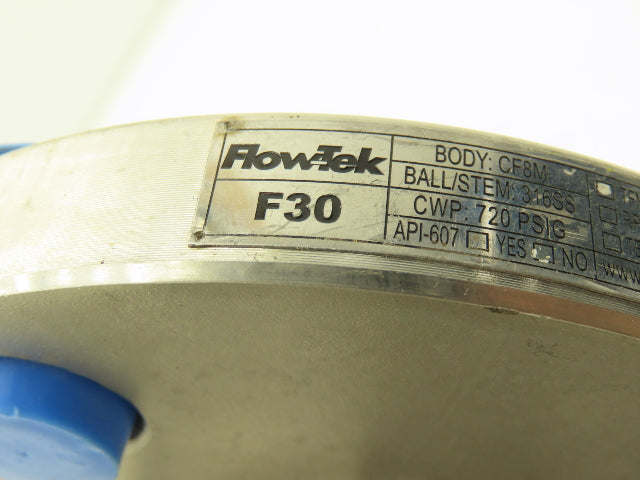 FlowTek F15/F30  1-1/2" 150 Flanged 2pc Stainless Ball Valve 275psi 316SS/CF8M