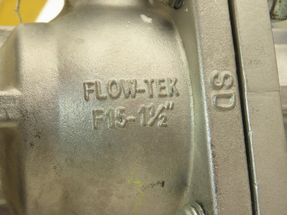 FlowTek F15/F30  1-1/2" 150 Flanged 2pc Stainless Ball Valve 275psi 316SS/CF8M