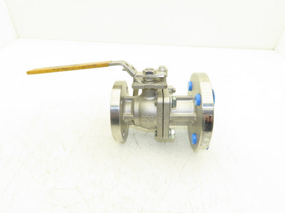 FlowTek F15/F30  1-1/2" 150 Flanged 2pc Stainless Ball Valve 275psi 316SS/CF8M