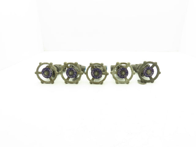 Bonney Forge Gate Valve 1/2" Socket Weld & 1/2" NPT Class 800 Lot of 5