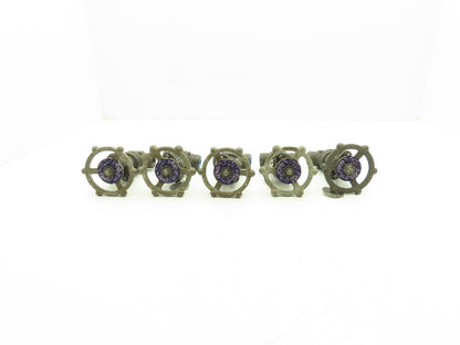 Bonney Forge Gate Valve 1/2" Socket Weld & 1/2" NPT Class 800 Lot of 5