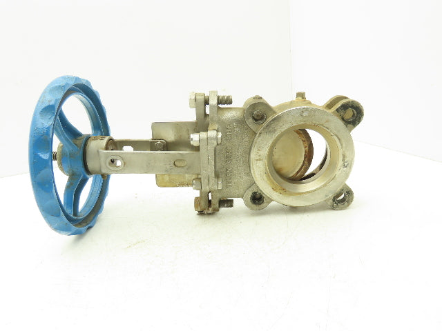 Velan L10-0320C-13BL 3" Stainless Knife Gate Valve Lug Style *Bad Seal*