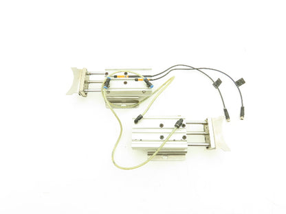 SMC MGPL16-40A-XC19 Pneumatic Guided Cylinder 40mm Stroke Clamp Set