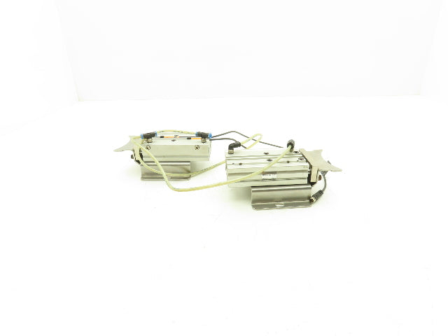 SMC MGPL16-40A-XC19 Pneumatic Guided Cylinder 40mm Stroke Clamp Set