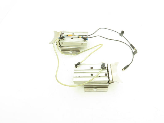 SMC MGPL16-40A-XC19 Pneumatic Guided Cylinder 40mm Stroke Clamp Set