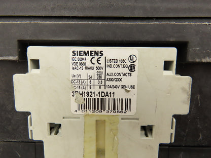 Siemens 3RT1066-6AF36 Motor Starter Contactor 300A 400V 3 Pole 250Hp 120V Coil