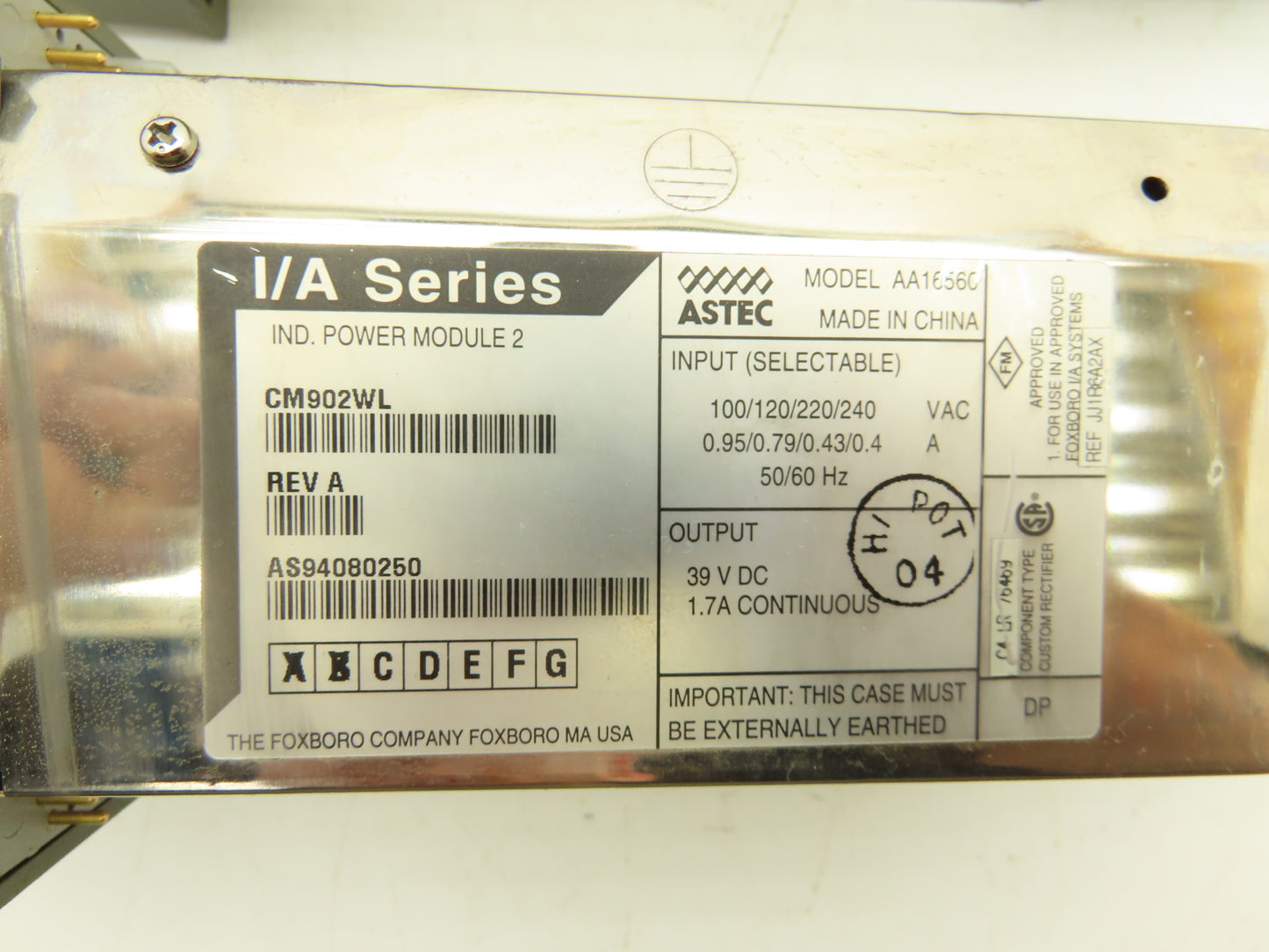 Foxboro CM902WL Power Supply Module 39VDC I/A Series Lot of 3
